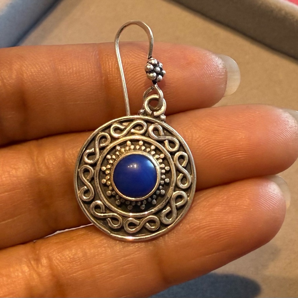 Solid Sterling Silver 925 Earrings - image 4